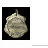 Badge commemorating the hoisting of the flag on the Rosario gunboat; obverse by C. Rossi