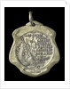 Badge commemorating the hoisting of the flag on the Rosario gunboat; reverse by C. Rossi