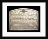 Plaque commemorating the inauguration of the canals Arias La Seina and Arana for navigation, 1913; reverse by J. J. Gottuzzo & Ca.