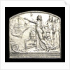 Plaque commemorating the homage of the Argentine navy to Dr B Monteagudo; obverse by Gottuzzo & Piana