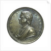Commemorative medal depicting Sir Isaac Newton (1642-1727); obverse by J. Croker