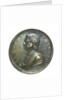 Commemorative medal depicting Sir Isaac Newton (1642-1727); obverse by J. Croker