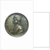 Commemorative medal depicting Sir Isaac Newton (1642-1727); obverse by J. Croker