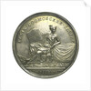 Commemorative medal depicting Sir Isaac Newton (1642-1727); reverse by J. Croker