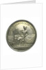 Commemorative medal depicting Sir Isaac Newton (1642-1727); reverse by J. Croker