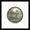 Commemorative medal depicting Sir Isaac Newton (1642-1727); reverse by J. Croker