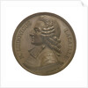 Commemorative medal depicting Nicholas Louis de la Caille (1714-62); obverse by I. Schmidt