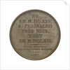 Medal commemorating John Dominic Cassini (1625-1712); reverse by J.E. Gatteaux
