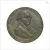 A Portsmouth halfpenny token commemorating John Jervis, Earl St Vincent (1735-1823) and the Battle of Cape St Vincent, 1797; obverse by unknown