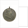 Engraved coin - eight reales; obverse by unknown