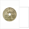 Coin - 50 centimos; reverse by unknown