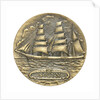 Commemorative medal depicting the three masted barque Sigyn - Abo Maritime Museum, Finland; obverse by O. Eriksson