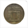 Medal commemorating Napoleon I and the building of the Arc de Triomphe; reverse by Montagny