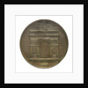 Medal commemorating Napoleon I and the building of the Arc de Triomphe; reverse by Montagny