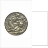 Commemorative medal bearing the words 'Lest We Forget'; obverse by A. Drury