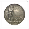 Commemorative medal bearing the words 'Lest We Forget'; reverse by A. Drury