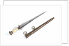 Straight-bladed dirk by unknown