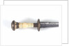 Straight-bladed dirk by unknown