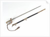 Solid half-basket hilted sword by unknown
