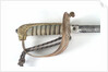 Solid half-basket hilted sword by unknown