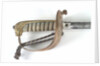 Solid half-basket hilted sword by unknown