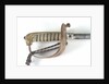 Solid half-basket hilted sword by unknown