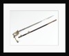 Solid half-basket hilted sword by unknown