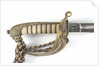 Solid half-basket hilted sword by unknown