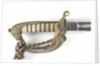 Solid half-basket hilted sword by unknown