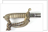 Solid half-basket hilted sword by unknown