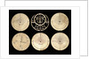 Astrolabe: obverse of plates by Muhammad Muqim al-Yazdi