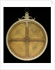 Astrolabe: detail inside mater showing contruction by unknown