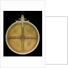Astrolabe: detail inside mater showing contruction by unknown