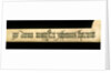 Astrolabe: detail of inscription on rule by unknown