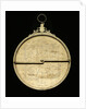 Astrolabe: mounted obverse without rete by Adrian Descroli