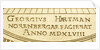 Astrolabe: signature beneath shadow square by Georgius Hartmann