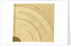 Astrolabe: detail of signature by Heidelberg School