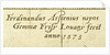 Astrolabe: signature beneath shadow square by Ferdinand Arscenius