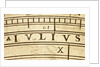 Astrolabe: detail of inscription 'julius' by unknown