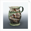 Baluster jug with a relief medallion below a plain lip inscribed 'ADMIRAL RODNEY' by unknown
