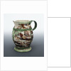 Baluster jug with a relief medallion below a plain lip inscribed 'ADMIRAL RODNEY' by unknown