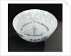 Delftware ship bowl by Unknown