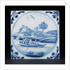 English delftware tile by unknown