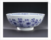 Delftware ship bowl by unknown