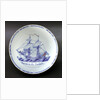 Delftware ship bowl by unknown