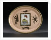 Small oval porcelain dish or teapot stand by Chamberlains & Co.