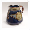 Milk jug commemorating the Trafalgar centenary by Doulton & Co. Ltd.