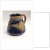 Milk jug commemorating the Trafalgar centenary by Doulton & Co. Ltd.
