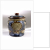 Trafalgar centenary commemorative tobacco jar and lid by Doulton & Co. Ltd.