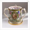 Loving cup commemorating the Trafalgar centenary by W.T. Copeland & Sons Ltd.